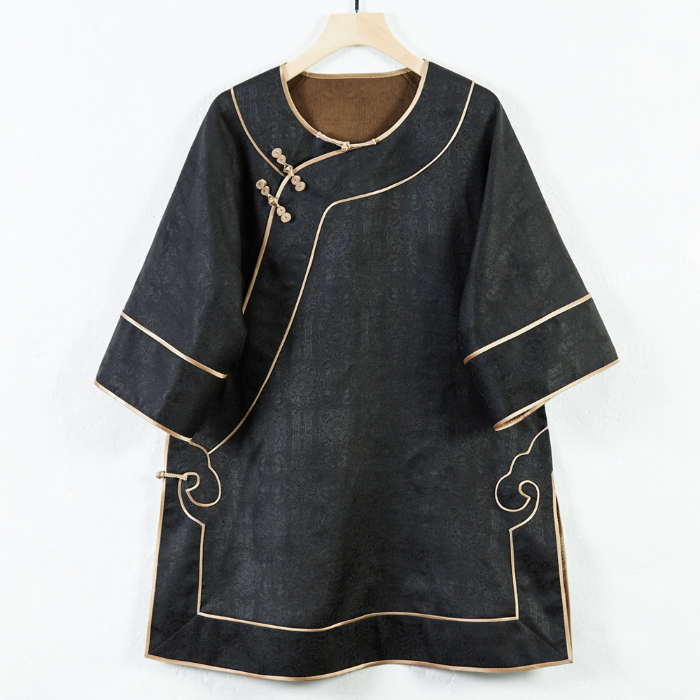 华族经典新中式太太服国风香云纱改良中式重工如意唐装女秋250674