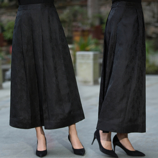 华族经典若云半身裙a字裙高腰百搭提花香云纱半裙搭配旗袍上衣