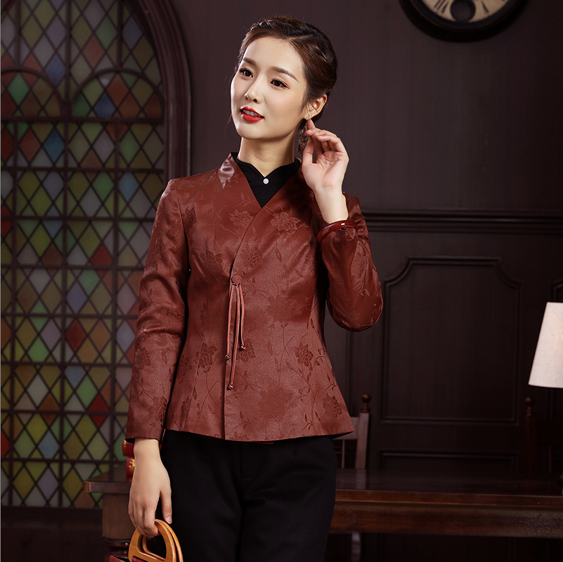 红云纱高端时尚西装上衣外套女