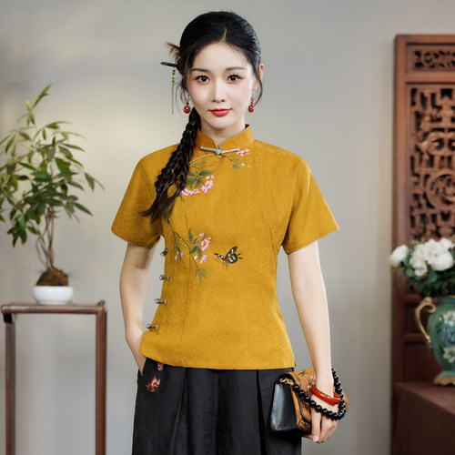 唐装女夏款香云纱高端