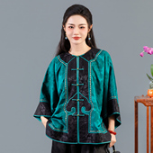 上衣250733 太太服重工如意重锻香云纱古法倒大袖 华族经典 新中式