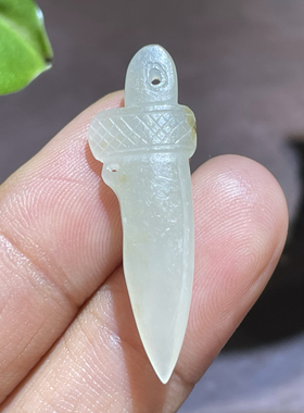 天然新疆和田籽料玉器吊坠挂件玉坠项链坠