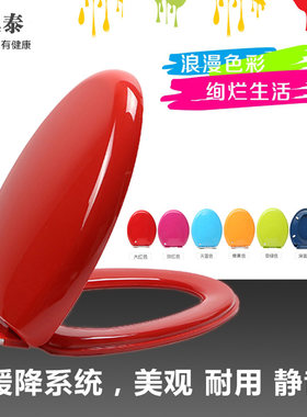 彩色马桶盖老式通用环保pp板v型
