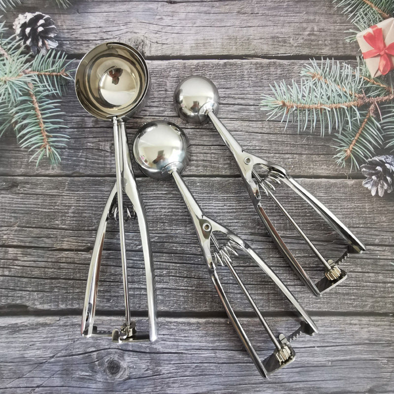 挖球器芋泥麻薯夹子奶茶小料勺