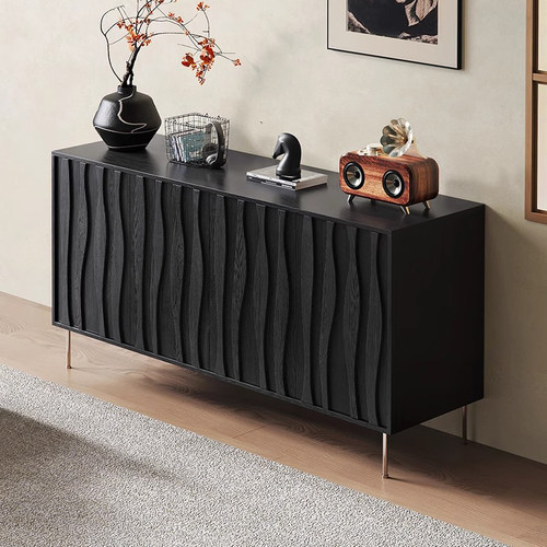 中古风条纹鞋柜家用入户一体靠墙储物柜门口玄关收纳柜大容量