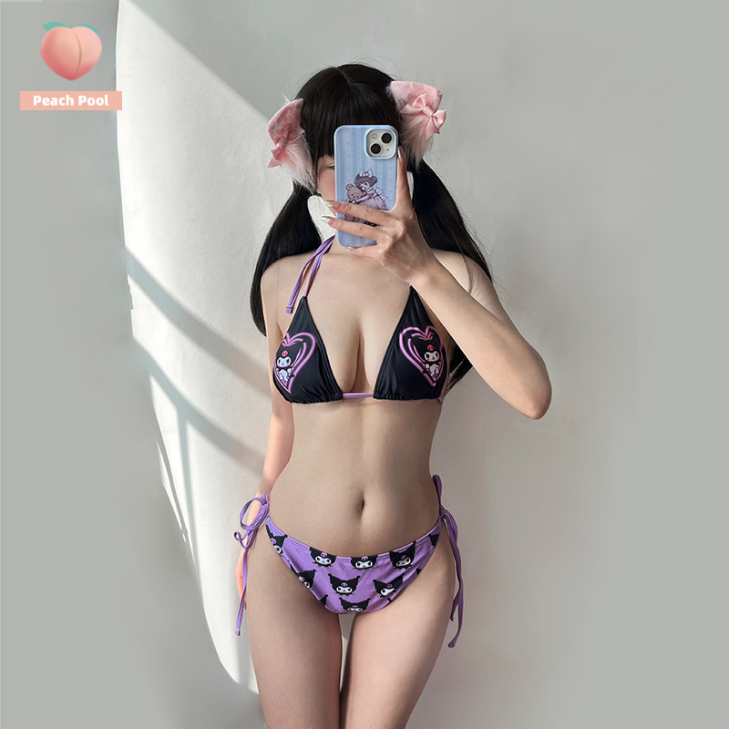 日系可爱少女甜美比基尼泳衣