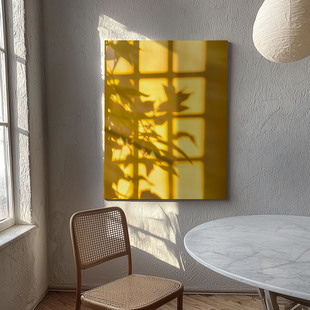 布纸有爱 锦瑟光影 简约风原创风景装饰画客厅卧室挂画单幅竖版画