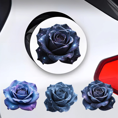 3D个性星空玫瑰汽车划痕遮挡贴纸