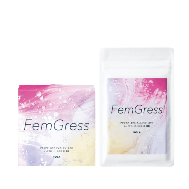 日本本土版POLA宝丽新品FemGress女性周期平衡片补充铁叶酸异黄铜