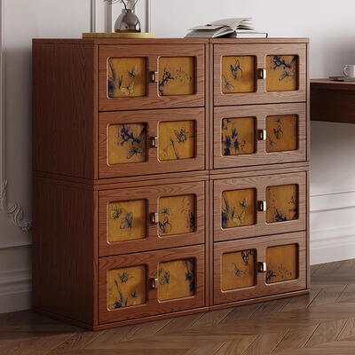 实木卡门柜轻奢香云纱斗柜家用