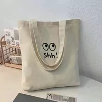 Canvas Bag-Shh бежевый цвет