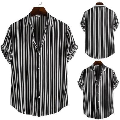 2022 Summer Fashion Men Shirts Man Stripe Shirt Mens tops 男