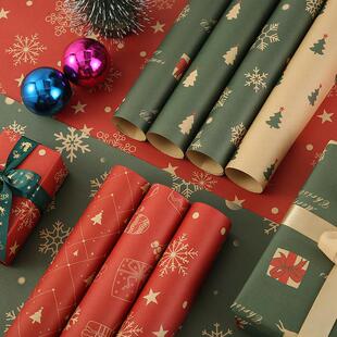 Christmas packaging paper gift box packaging paper圣诞包装纸