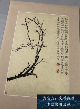 石涛山水册页中式装饰画风景禅意招财风水客厅华岩茶会所书房墙画