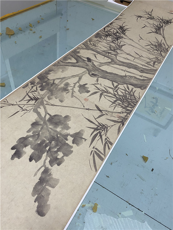 元 李衍 四清图古代名家墨竹图长卷真迹高清微喷复制学习临摹画稿