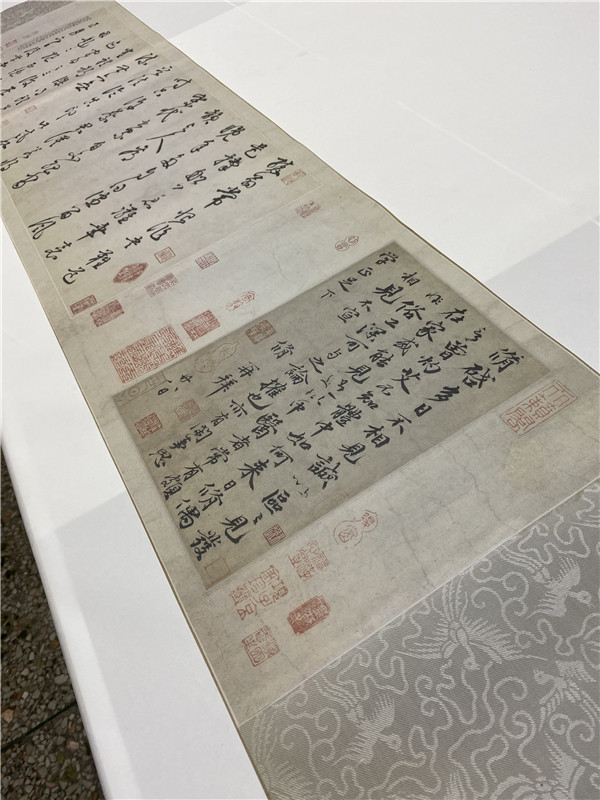 欧阳修行楷书灼艾帖卷古代书法真迹复制品艺术微喷仿古字画装饰画