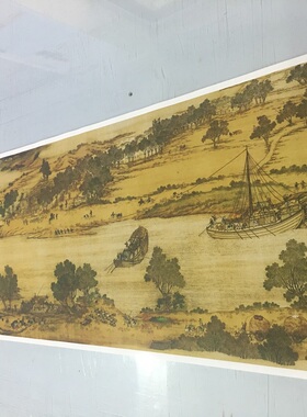 1:1张择端清明上河图十大名画国画艺术微喷古代名画复制品装饰画