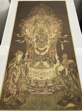 千手观音画像绢本古画高清微喷