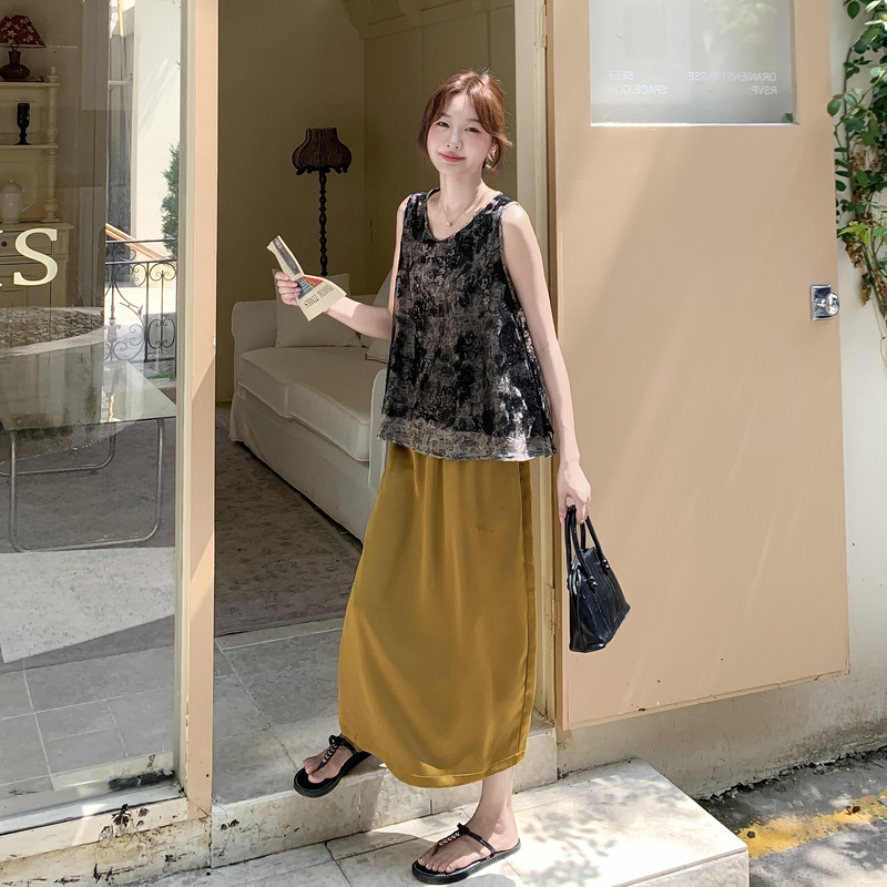 2025夏全新现货165蕾丝上衣半身裙两件套206P155K228，女装套装/套裙，浙宝165