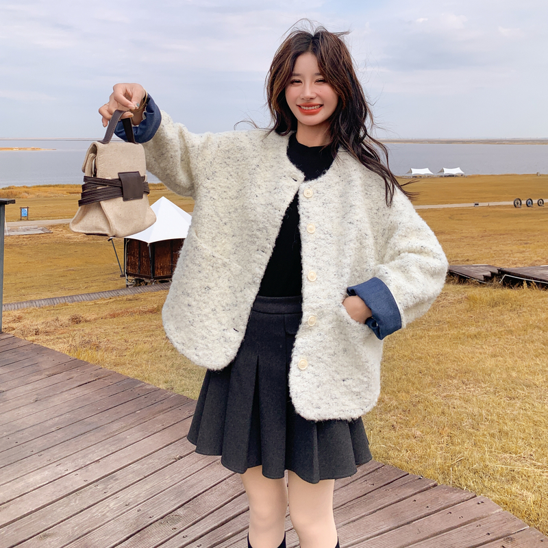 25全新现货165袖口撞色小香风外套287P175K268，女装短外套，浙宝165