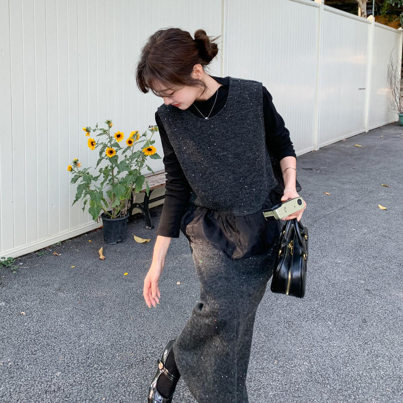 26春新款大货已出数据好2B227针织2三件套385P215K318,女装套装/套裙,2B227