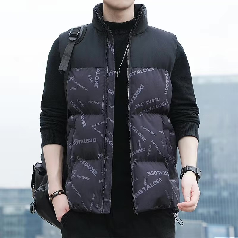 羽绒棉背心加厚北方雪地坎肩潮牌