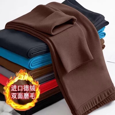 发热底裤德绒秋冬季耐脏耐磨打无痕男士新款保暖秋裤内双面穿2025