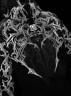 Breathedivinity美式潮牌暗黑风格运动健身男士卫衣高街秋冬外套