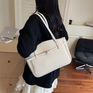 2025新款 韩系复古大容量托特包女式 轻奢小众高级感上班通勤包百搭
