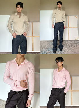 TRENDYWU 法式新钱“流光”海欧领羊毛亲肤镂空花纹气质针织毛衣