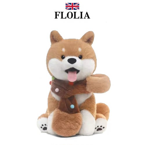 英国FLOLIA柴犬狗狗毛绒玩偶公仔