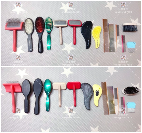 Cristinsen STEC, Соединенные Штаты, Золотая прочесаная мини -расческа, кошачья боевая собака, антистатическая расческа