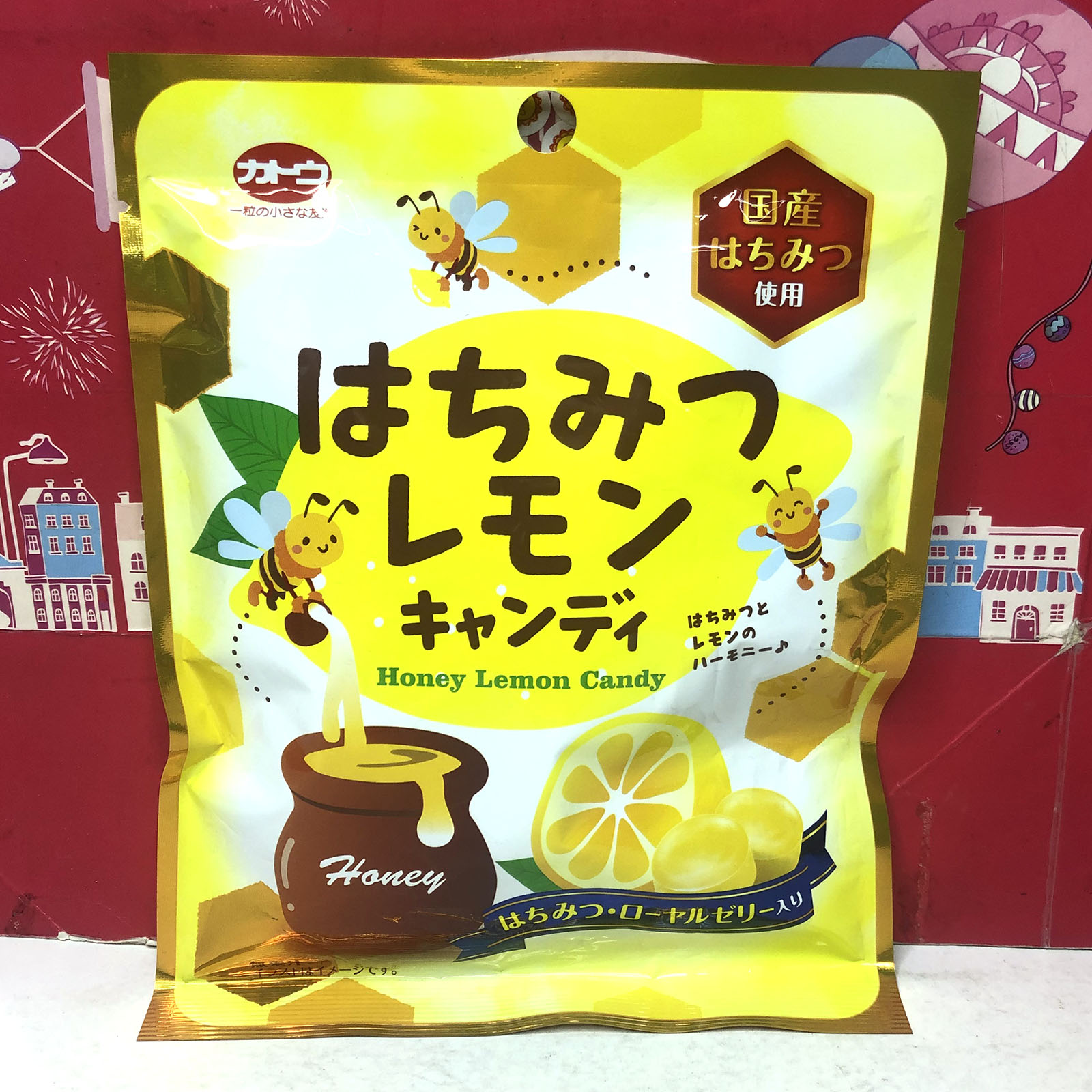 临期 日本进口加藤制果蜂蜜柠檬味润喉糖55g休闲零食小吃