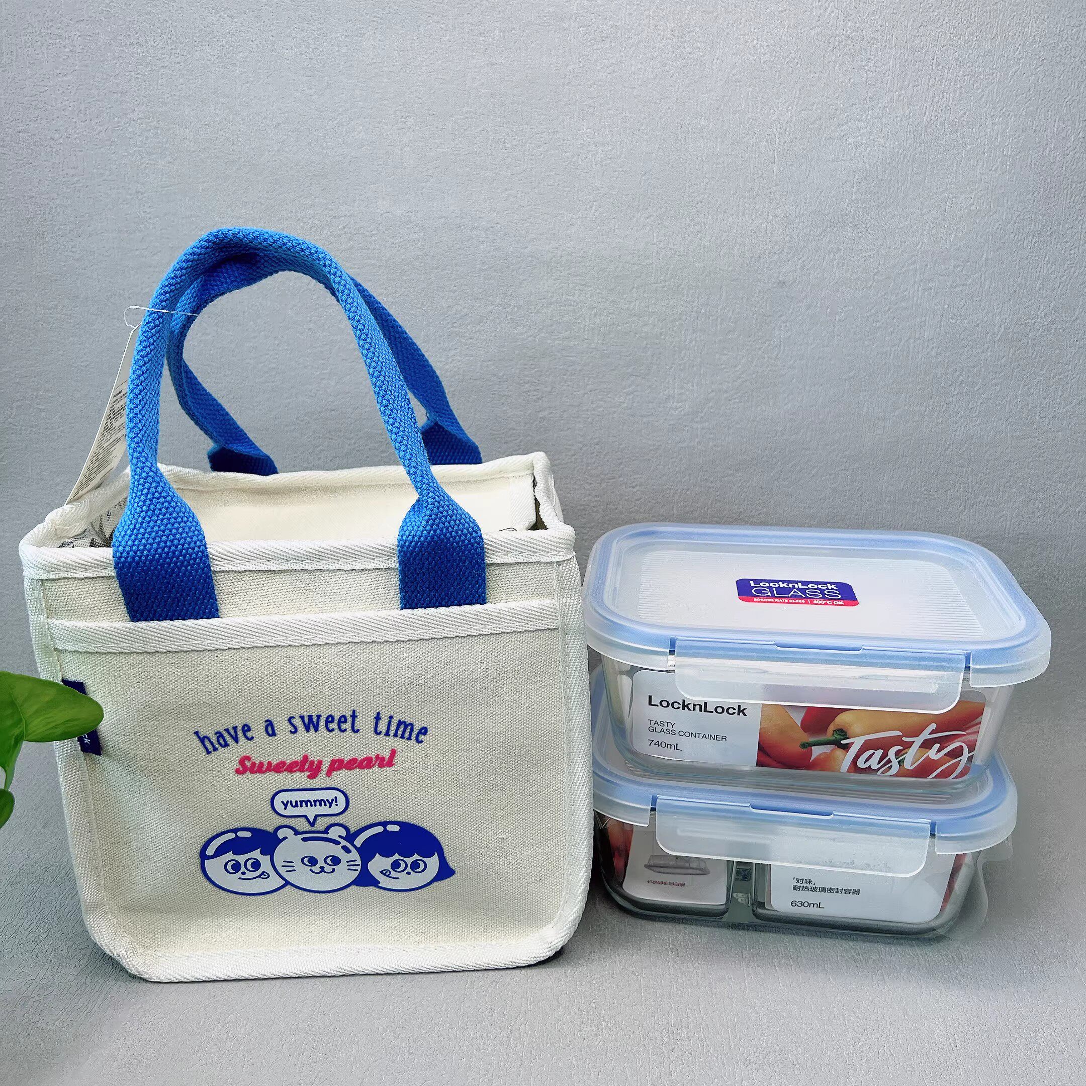 特价 乐扣玻璃饭盒微波炉加热密封保鲜盒上班便当盒学生送餐包