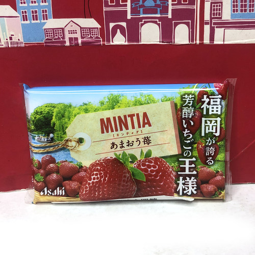 日本进口朝日清凉糖果7g薄荷糖草莓柠檬味压片润喉糖提神清新口气
