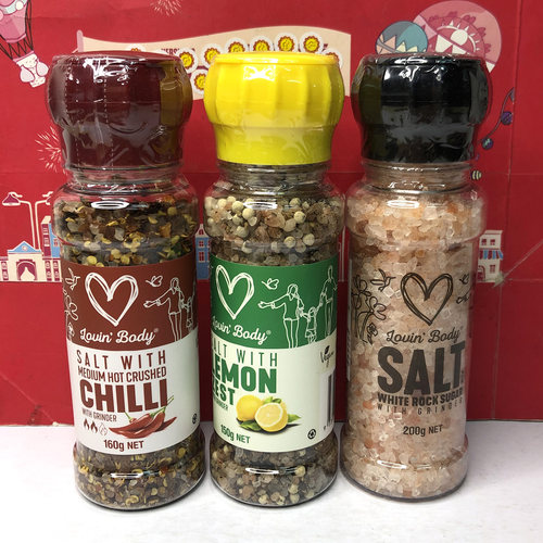 临期甩卖澳大利亚进口爱到骨子里柠檬蘑菇中辣红辣椒白糖调味盐