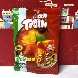 清倉(cāng) 特價(jià) 口力小比薩軟糖12g凝膠糖果QQ糖零食小吃兒童休閑食品