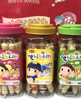 临期 韩国进口营养鲜虾/香甜玉米/原味鳕鱼肠195g（15gx13）零食