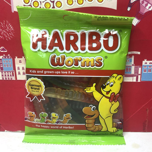 临期特价 土耳其进口虫虫狂欢橡皮糖80g混合水果味网红休闲零食