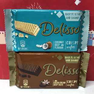 临期清仓 土耳其进口双重可可味椰子味威化饼干40g休闲零食小吃