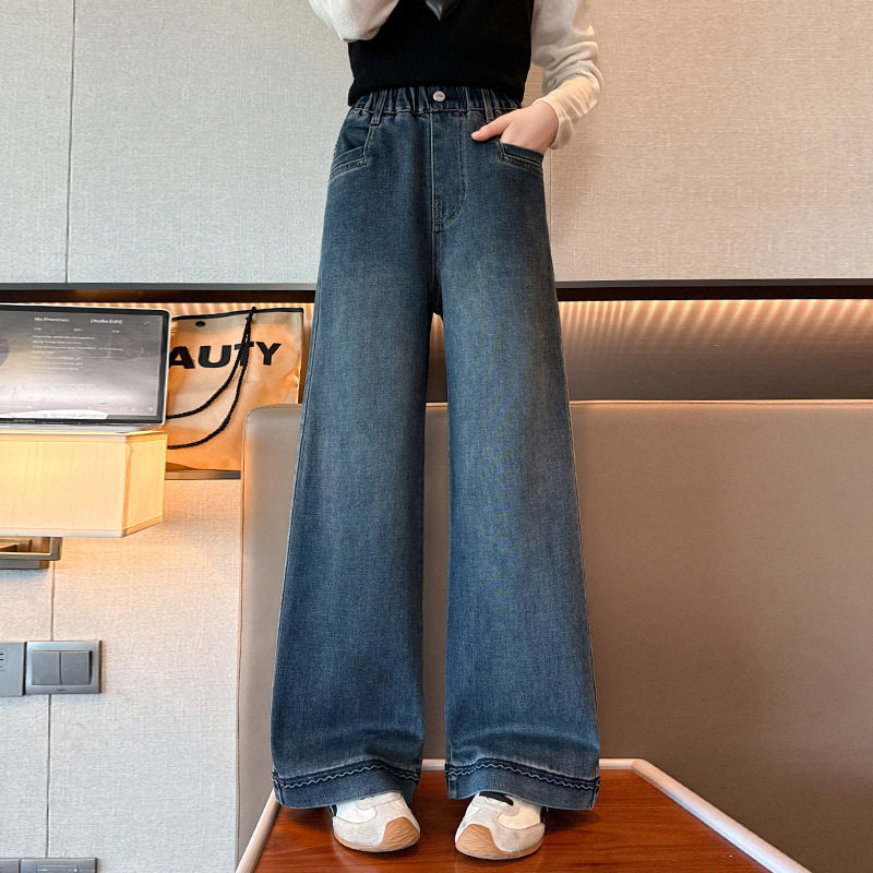 女童秋季牛仔裤2026新款儿童韩版