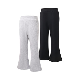 喇叭裤女童春季薄款2026新款春装儿童微喇裤春秋黑色大童运动裤子