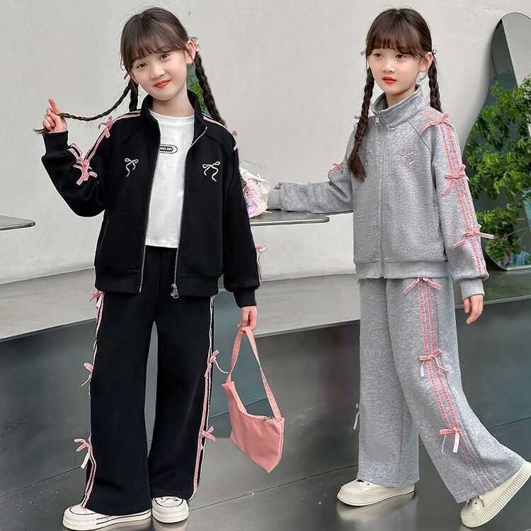 女童秋装运动套装休闲新款儿童
