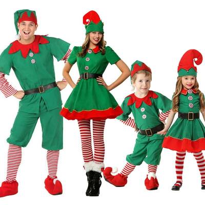 Christmas Family Matching Clothes Boy Girl Elf Xmas Clothes