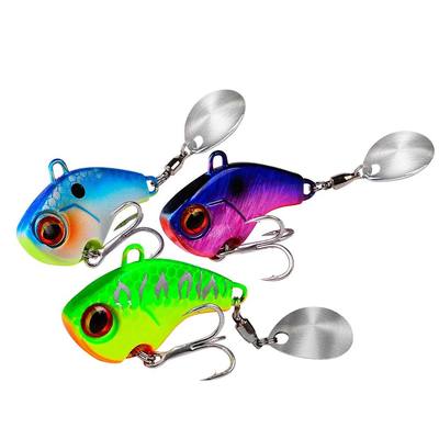 Fishing Lures Wobble Rotating Metal Vib Vibration Bait Winte