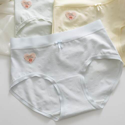 A类莫代尔棉中腰女内裤