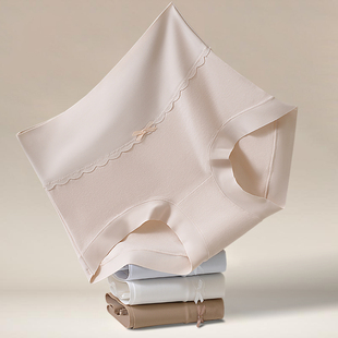 女抗菌甜美柔软无痕包臀三角裤 高腰微收腹新疆婴儿棉内裤 新款 冬季