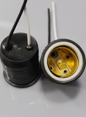 陶瓷高级韩式防水灯座吊灯笼罩室外灯笼专用吊线灯头E27螺口灯口