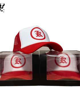 Kult原创新款红色卡车帽嘻哈美式复古街头棒球帽男女同款鸭舌欧美