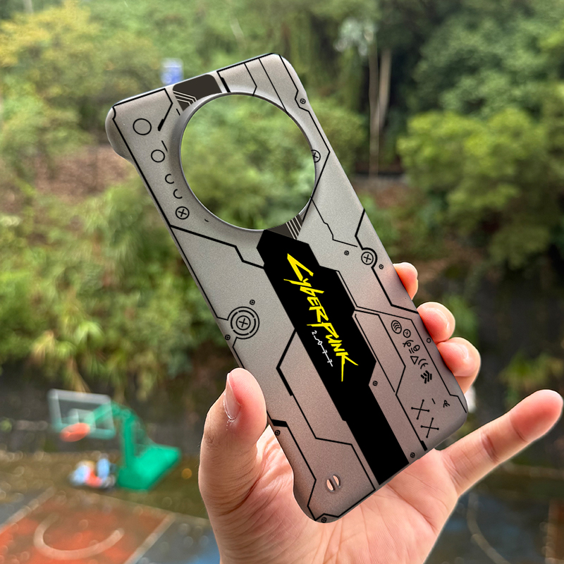 适用于华为mate70pro手机壳磨砂半包无边框硬壳mate60/50pro轻薄边框式外壳赛博朋克mate40/30epro潮男女硬壳